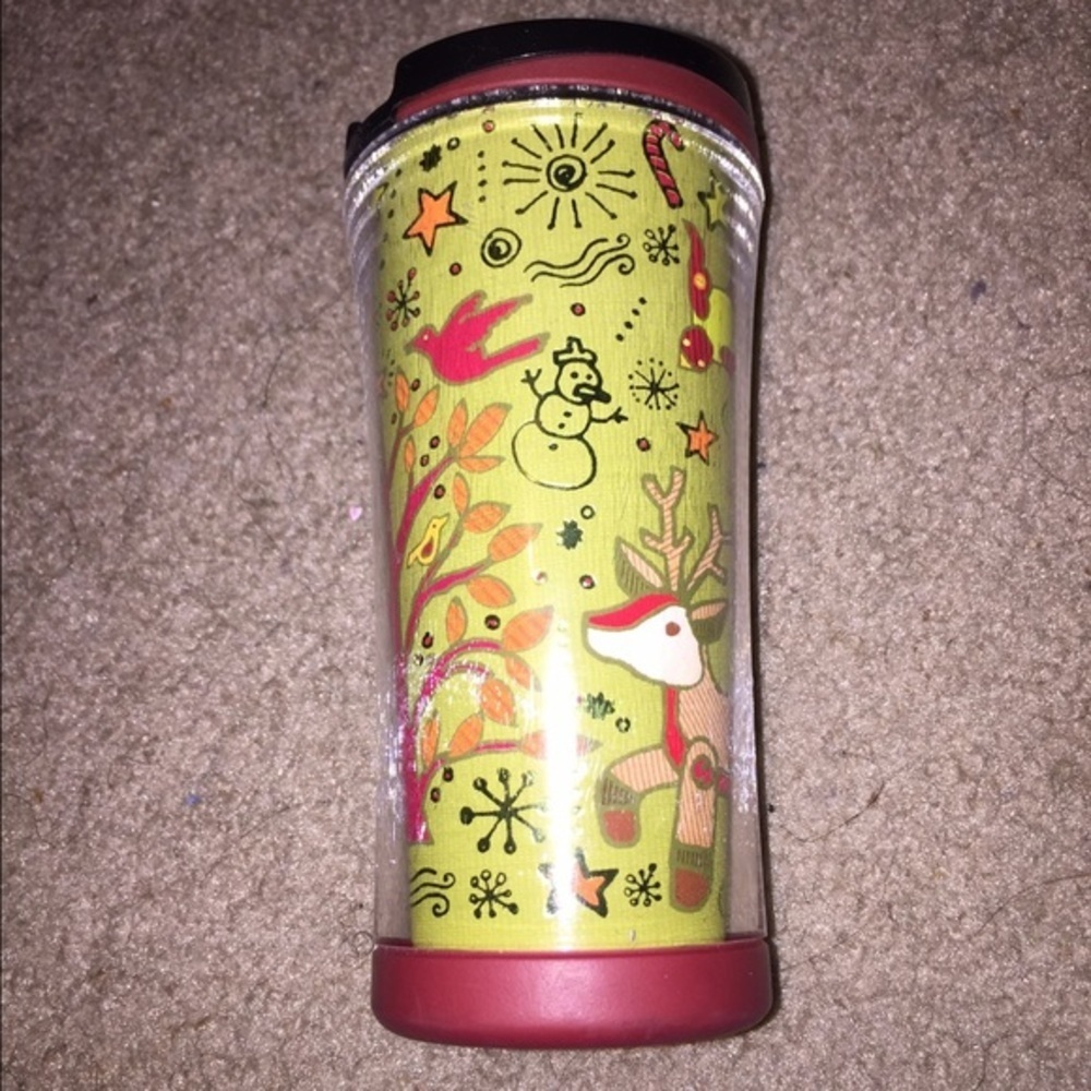 𝅺❤️ Starbucks Green Reindeer 8 Oz Christmas Tumbler